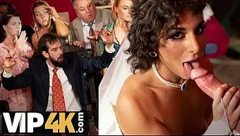 The bride in white dress has sex with a stranger, it’s her last freedom.